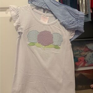 Floral Kids Shirt - White